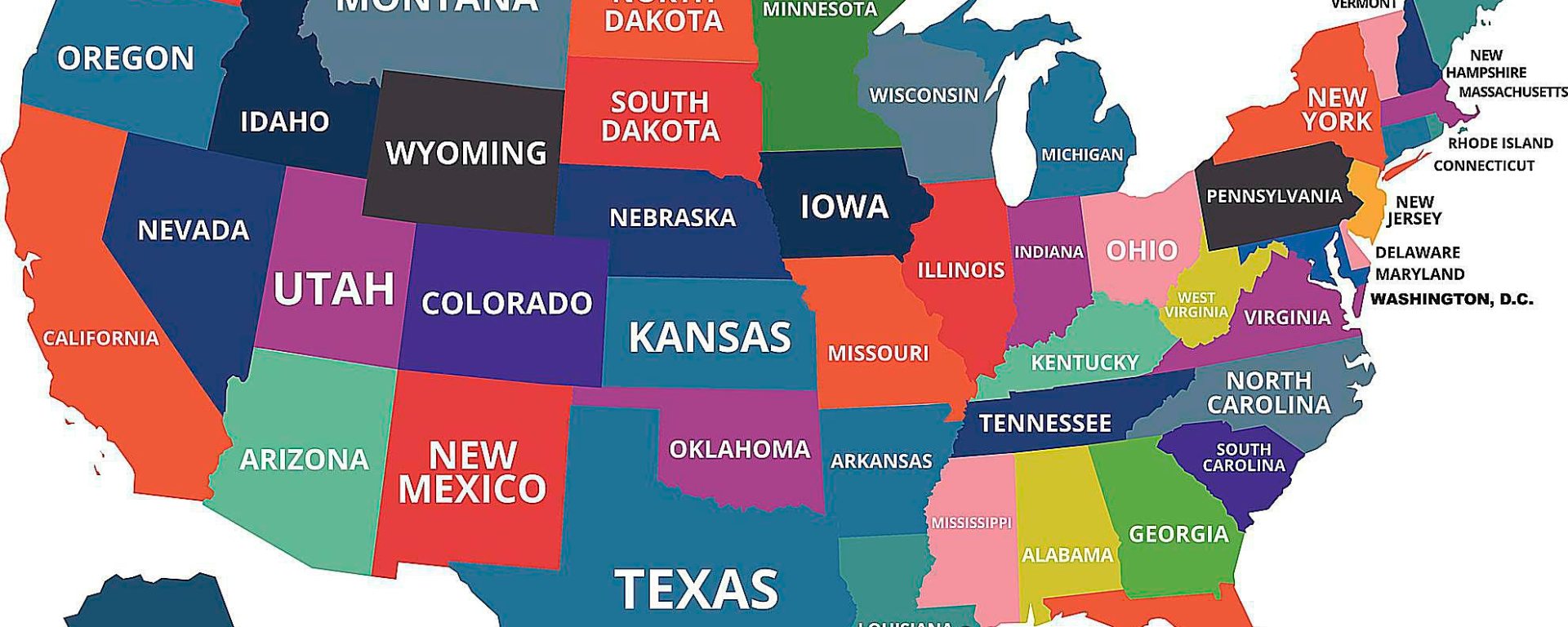 كم ولاية توجد في امريكا