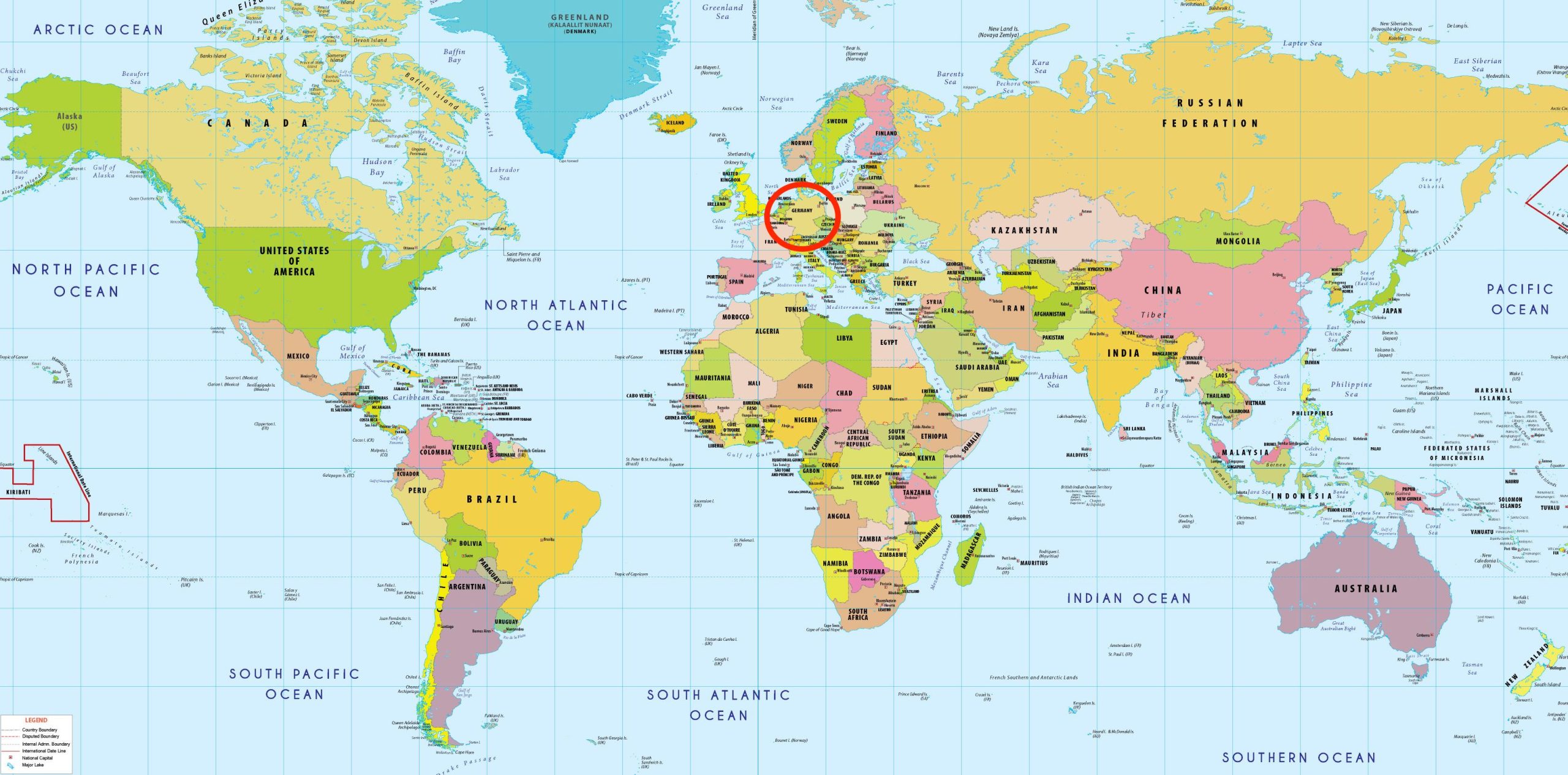 اين موقع المانيا في خريطة العالم